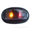 2 LED Red and amber truck trailer marker clearance light